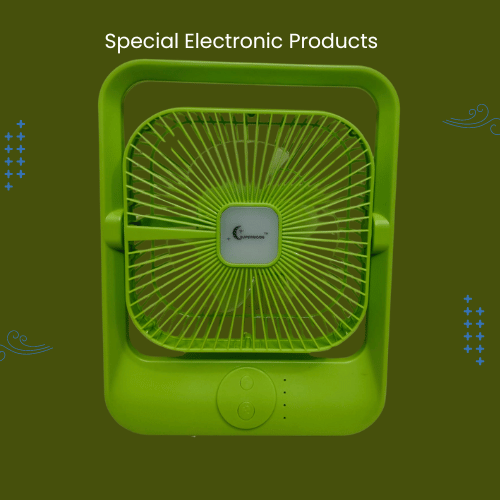 Portable Mini Fan with LED Light