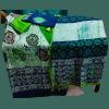 Batik 3Pcs colorful flower Design white body color বাটিক ৩পিস