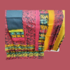 Pink with black Color Cotton Colorful Batik 3 Pcs For Women