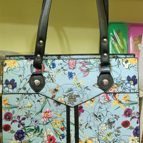 Stylish Ladies Bag with Vibrant Flower Design